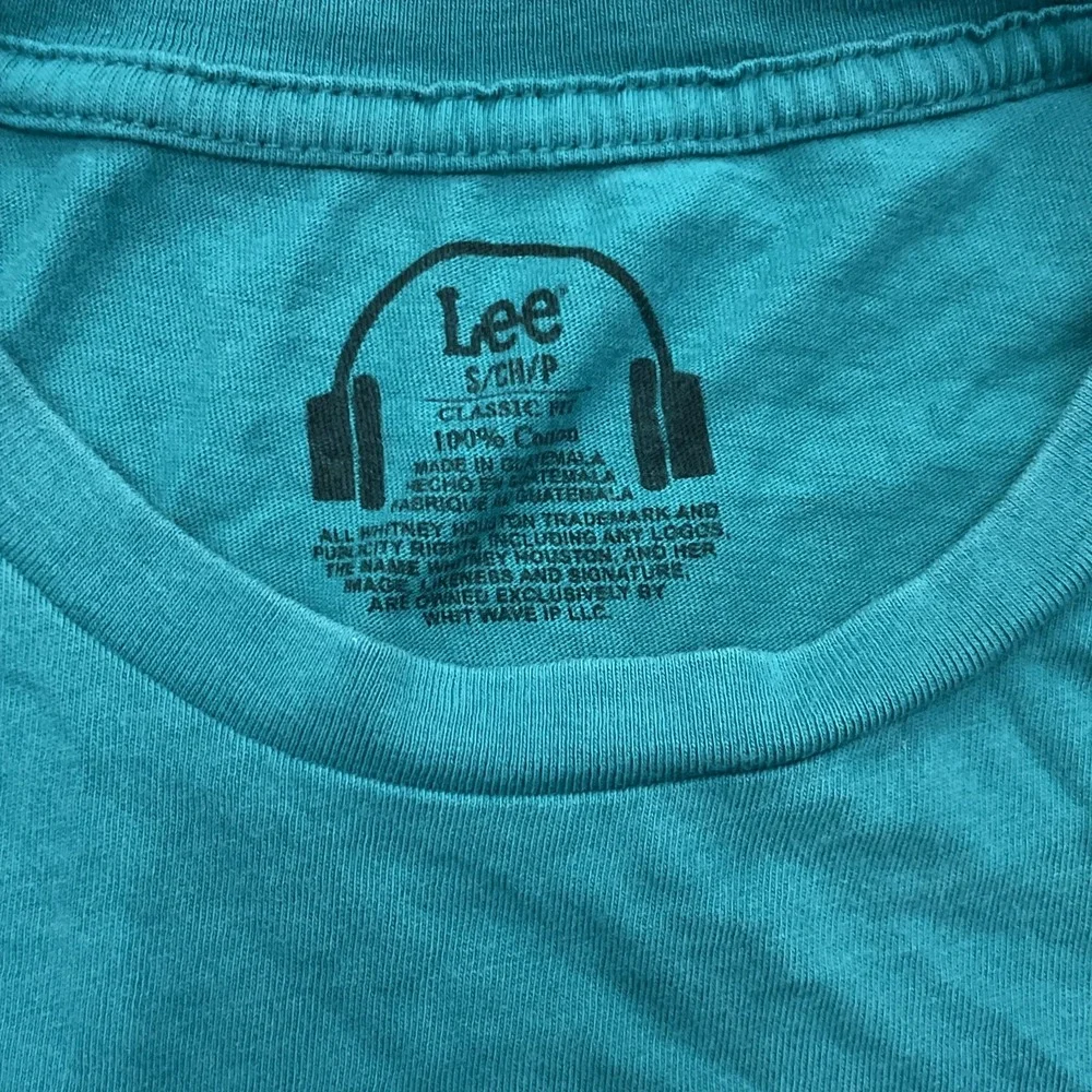 Vintage LEE Whitney Houston‎ T-shirt Size Small Green